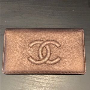 100% Authentic Chanel logo wallet